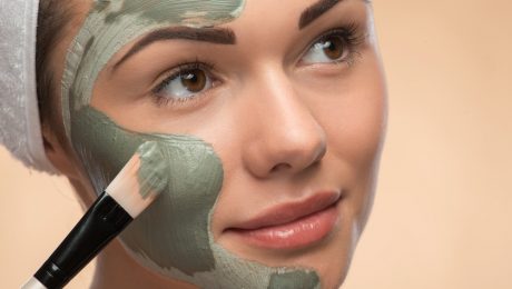 groene klei of groene leem masker